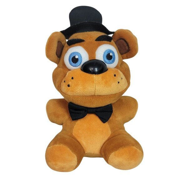 Funko Fazbear Five Nights At Freddy's Plush Brown Bear 8" Hat Bowtie FNAF 2016 - Picture 1 of 10